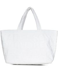 DSquared² - Tassen ,Wit ,Katoen Beach Logo Tote Bag - Lyst