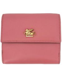 Etro - Portafoglio pegasus in pelle - Lyst