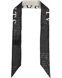 AllSaints - The Script Silk Scarf - Lyst