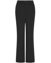Cro - Wijde Elegante Zwarte Broek - Lyst