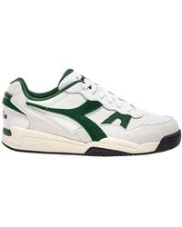 Diadora - Grüne sportliche sneakers gummisohle - Lyst