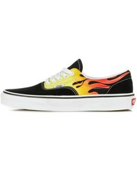 Vans - Schoenen ,Veelkleurig ,Suède Flame Print Lage Sneaker - Lyst
