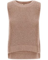 Herno - Glitzer Strickweste - Lyst