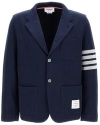 Thom Browne - Jassen ,Blauw ,Katoen Sack Jacket - Lyst