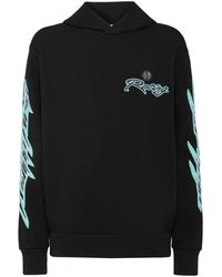 Philipp Plein - Hoodies & Sweatvesten ,Zwart ,Katoen Hoodie Sweatshirt Ls Racing Club - Lyst