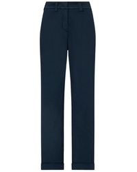 Peuterey - Broeken ,Blauw ,Katoen Pantalon - Lyst