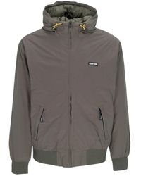 Iuter - Jassen ,Groen ,Polyester Gewatteerde Shield Jas Met Capuchon - Lyst