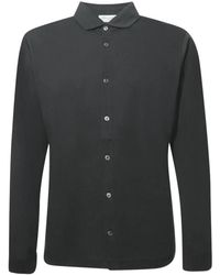 Balmain - Overhemden ,Zwart ,Katoen Lange Mouwen Katoenen Shirt - Lyst