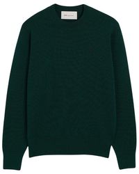 Ami Paris - Truien & Vesten ,Groen ,Wol Ami De Coeur Ronde Hals - Lyst