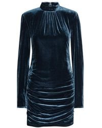ROTATE BIRGER CHRISTENSEN - Refined Ruching Mini Dress - Lyst