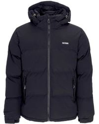Iuter - Zwarte Puffer Donsjas Met Verstelbare Capuchon - Lyst