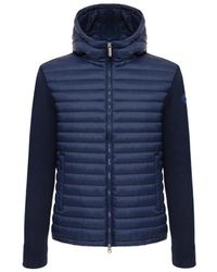 Colmar - Jassen ,Blauw ,Katoen Hybride Gewatteerde Jas Met Capuchon - Lyst