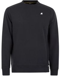 K-Way - Hoodies & Sweatvesten ,Blauw ,Katoen Medine Interlock Sweatshirt - Lyst