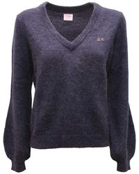 Sun 68 - V-Neck Knitwear - Lyst