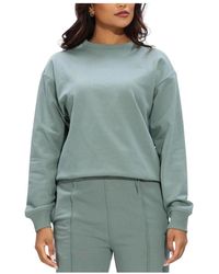 Calvin Klein - Hoodies & Sweatvesten ,Groen ,Katoen Ls Archive Logo French Terry Rlx Sweater - Lyst
