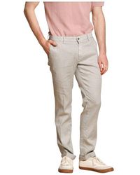Mason's - Leinen Und Baumwoll Chino Hose - Lyst