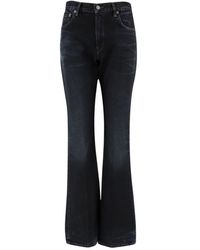 Haikure - Jeans ,Blauw ,Katoen Flora Flared Jeans - Lyst