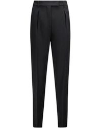 Max Mara - Broeken ,Zwart ,Polyester Rechte Broek Eguale Zwart - Lyst