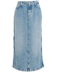 7 For All Mankind - Denim Skirts - Lyst