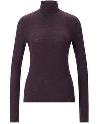 Windsor. - Truien & Vesten ,Bruin ,Wol Lichtgewicht Coltrui Top - Lyst