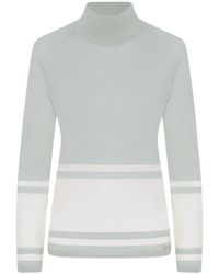 Kiton - Truien & Vesten ,Blauw ,Kasjmier Kasjmier Zijde Polo Hals Trui - Lyst