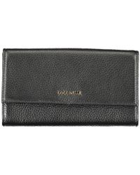 Coccinelle - Schwarze Leder Damen Geldbörse - Lyst