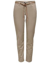Donna Abbigliamento da Pantaloni casual PantalonePeople in Velluto di colore Neutro eleganti e chino da Pantaloni lunghi 
