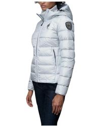 Blauer - Jassen ,Blauw ,Nylon Charme Quilted Jacket - Lyst