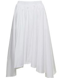 Michael Kors - Rokken ,Wit ,Katoen Midi-Rok - Lyst