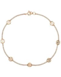 Tory Burch - Goldener bijoux kristallhalskette - Lyst