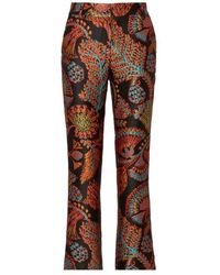 La DoubleJ - Luxuriöse Jacquard Weite Hose - Lyst