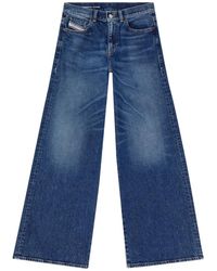 DIESEL - 1978 D-Akemi Flare Jeans - Lyst
