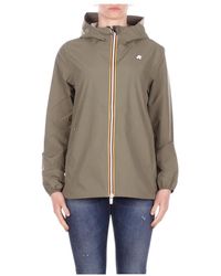 K-Way - Jassen ,Groen ,Katoen Marguerite Jacket - Lyst