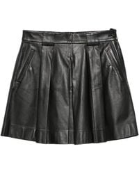 Emporio Armani - Leather Skirts - Lyst