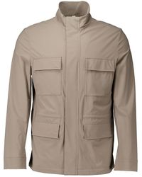 DUNO - Jassen ,Polyester Taupe Obsidian Stijlvolle Jas - Lyst