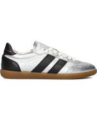 Stefano Lauran - Silber Wildleder Damen Sneakers - Lyst