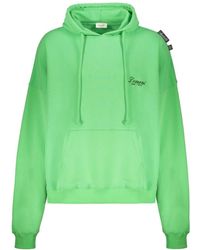 Isabella 1985 - Hoodies & Sweatvesten ,Groen ,Katoen Hooded Sweatshirt - Lyst