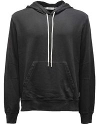 Paolo Pecora - Hoodies & Sweatvesten ,Zwart ,Katoen Garzato Sweatshirt - Lyst