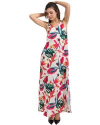 Yes-Zee - Maxi Jurk - Lyst