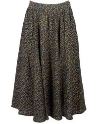 KENZO - Midi Rock mit Allover Boke Flower Print - Lyst