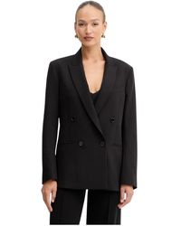 Patrizia Pepe - Essentiële Double-Breasted Oversized Blazer - Lyst