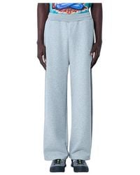 AWAKE NY - Broeken ,Grijs ,Katoen Logo Motif Track Pants - Lyst