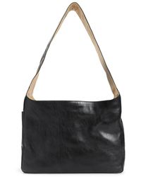 Our Legacy - Schwarze Lederschultertasche Mit Logo - Lyst