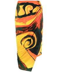 Louisa Ballou - Rokken ,Veelkleurig ,Coastline Wrap Skirt - Lyst