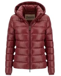 Herno - Glänzende Box-Steppdaunenjacke - Lyst