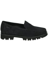 Sioux - Schoenen ,Blauw ,Suède Blauwe Suède Instappers Met Uitneembaar Voetbed - Lyst