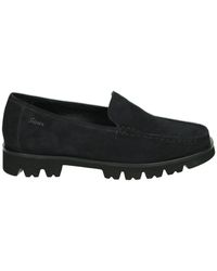 Sioux - Schoenen ,Blauw ,Suède Blauwe Suède Instappers Met Uitneembaar Voetbed - Lyst