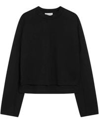 Moncler - Hoodies & Sweatvesten ,Zwart ,Zwarte Trui Edward Enninful Stijl - Lyst