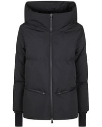Herno - Jassen ,Zwart ,Polyester Laminar Short Down Jacket - Lyst