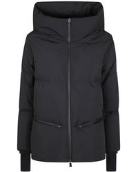 Herno - Jassen ,Zwart ,Polyester Laminar Short Down Jacket - Lyst